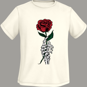 Skeleton Hand with Rose Design 3